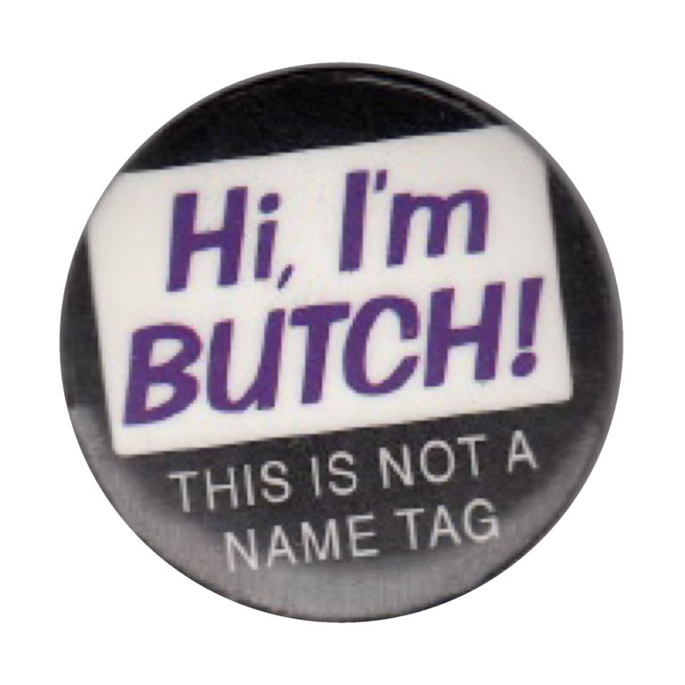 Black Hi, I'm Butch! THIS IS NOT A NAME TAG Pin