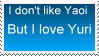Don&#39;t like yaoi but love yuri