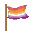 Lesbian Flag Pixel Avatar