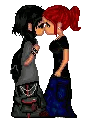 Alt Girls Kissing GIF