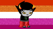 Kanaya Glitter Lesbian Flag GIF