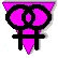 Pink And Black Double Venus Triangle GIF