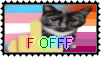 Fuck Off Trans Lesbian Stamp