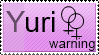 Yuri warning stamp Yuri warning stamp