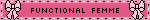 FUNCTIONAL FEMME Bow Pink Blinkie FUNCTIONAL FEMME Bow Pink Blinkie