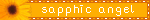 Sapphic Angel Floral Orange-Yellow Blinkie Sapphic Angel Floral Orange-Yellow Blinkie