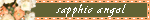 Sapphic Angel Floral Orange And Green Blinkie