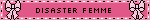 DISASTER FEMME Bow Pink Blinkie DISASTER FEMME Bow Pink Blinkie