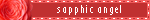 Sapphic Angel Floral Red Blinkie