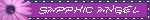Sapphic Angel Floral Purple Blinkie