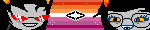 Terezi Vriska Lesbian Flag Blinkie