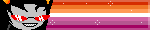 Terezi Lesbian Flag Blinkie
