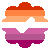 Sunset Lesbian Pride Badge Checkmark Sunset Lesbian Pride Badge Checkmark