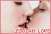 LESBIAN LOVE Women Kissing 75x50