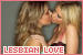 LESBIAN LOVE Women Kissing 75x50 LESBIAN LOVE Women Kissing 75x50