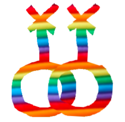 Rainbow Double Nonbinary Symbol Transparent PNG Rainbow Double Nonbinary Symbol Transparent PNG