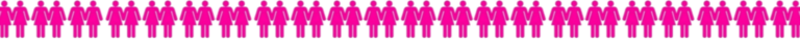 Pink Woman Symbols Holding Hands Divider Pink Woman Symbols Holding Hands Divider
