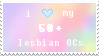 I love my 50+ lesbian OCs stamp I love my 50+ lesbian OCs stamp