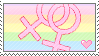 Pastel Lesbian Pride Stamp Pastel Lesbian Pride Stamp