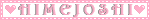 Himejoshi Pink And White Blinkie Himejoshi Pink And White Blinkie