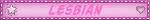LESBIAN Pink Star And Heart Blinkie LESBIAN Pink Star And Heart Blinkie