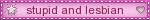 stupid and lesbian Pink Star And Heart Blinkie stupid and lesbian Pink Star And Heart Blinkie