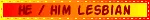 HE/HIM LESBIAN Orange and Yellow Blinkie HE/HIM LESBIAN Orange and Yellow Blinkie