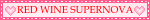 RED WINE SUPERNOVA Pink Heart Blinkie RED WINE SUPERNOVA Pink Heart Blinkie