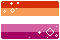 Shiny Lesbian Flag Pixel