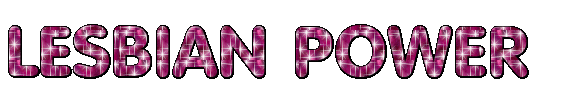 Lesbian Power Pink Glitter Text Lesbian Power Pink Glitter Text