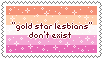Gold Star Lesbians Don't Exist Stamp Gold Star Lesbians Don't Exist Stamp