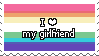 I Love My Girlfriend Trans Gay Stamp I Love My Girlfriend Trans Gay Stamp
