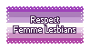 Respect Femme Lesbians Stamp Respect Femme Lesbians Stamp