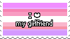 I Love My Girlfriend Trans Lesbian Stamp I Love My Girlfriend Trans Lesbian Stamp