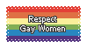 Respect Gay Women Stamp Respect Gay Women Stamp