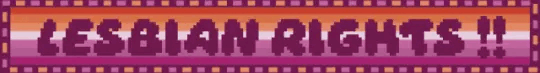 LESBIAN RIGHTS!! Lesbian Flag Large Blinkie LESBIAN RIGHTS!! Lesbian Flag Large Blinkie