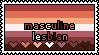 Masculine Lesbian Stamp Masculine Lesbian Stamp