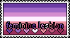 Feminine Lesbian Stamp Feminine Lesbian Stamp