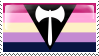 Lesbian Flag + Labrys Stamp - Base Lesbian Flag + Labrys Stamp - Base