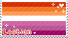 Lesbian Sparkle Stamp Lesbian Sparkle Stamp