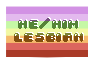 he/him lesbian stamp - f2u he/him lesbian stamp - f2u