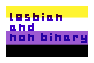 lesbian and nb lesbian and nb