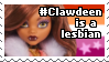 Clawdeen Is A Lesbian Stamp