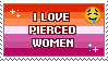 I Love Pierced Women Lesbian Stamp I Love Pierced Women Lesbian Stamp
