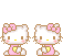 Hello Kitty Sapphic Kiss Pixel