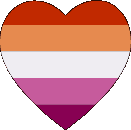 Lesbian Heart Flag Lesbian Heart Flag